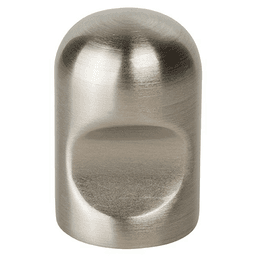 3/4" Notched Cylindrical Cabinet Knob, Satin Nickel