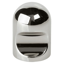 1-3/32" Notched Cylindrical Cabinet Knob, Polished Chrome