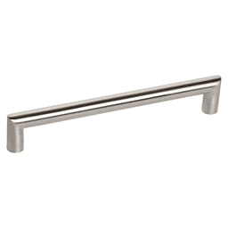 6-5/16" Angled Bar Drawer Pull, Satin Stainless Steel