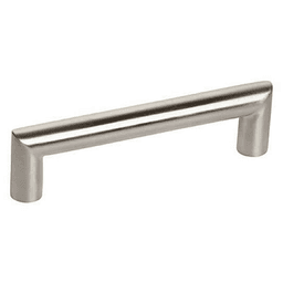 8-13/16" Angled Bar Drawer Pull, Satin Stainless Steel