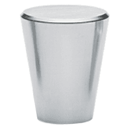 9/16" Tapered Drawer Knob, Satin Nickel