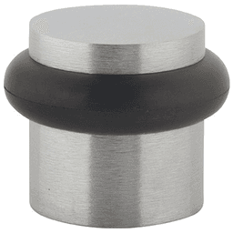 1-7/32" Diameter Cylindrical Door Stop, Satin Chrome