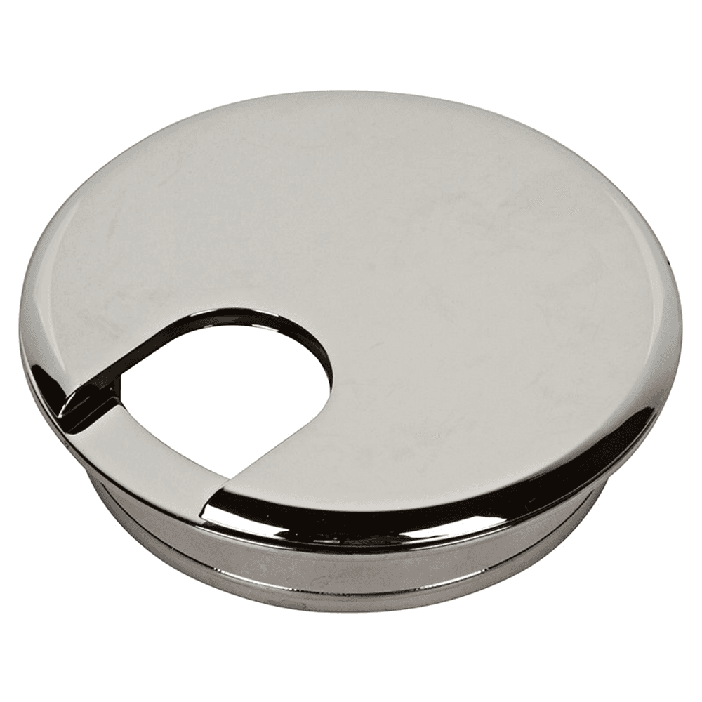 3" Grommet Cap and Liner Set for 2-1/2" Hole, Polished Chrome