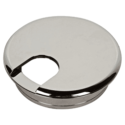 3" Grommet Cap and Liner Set for 2-1/2" Hole, Polished Chrome