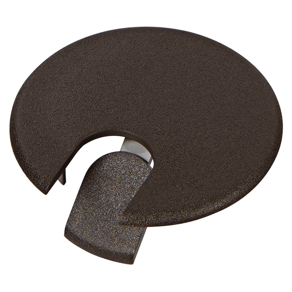 3" Plastic Grommet Cap for 2-9/32" Hole, Walnut Brown