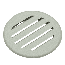 3" 1-Piece Air Vent Grommet Cap for 2-1/2" Hole, Light Gray
