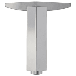 1" Diameter x 4-7/8" High Corner Furniture Leg, Polished Aluminum