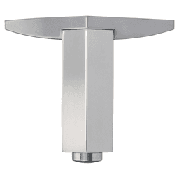 1" Wide x 3-25/32" High Corner Furniture Leg, Polished Aluminum