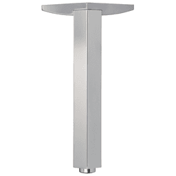 1" Diameter x 8-1/8" High Corner Furniture Leg, Polished Aluminum