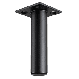 1" Diameter x 4" High Small Furniture Leg, Matte Black