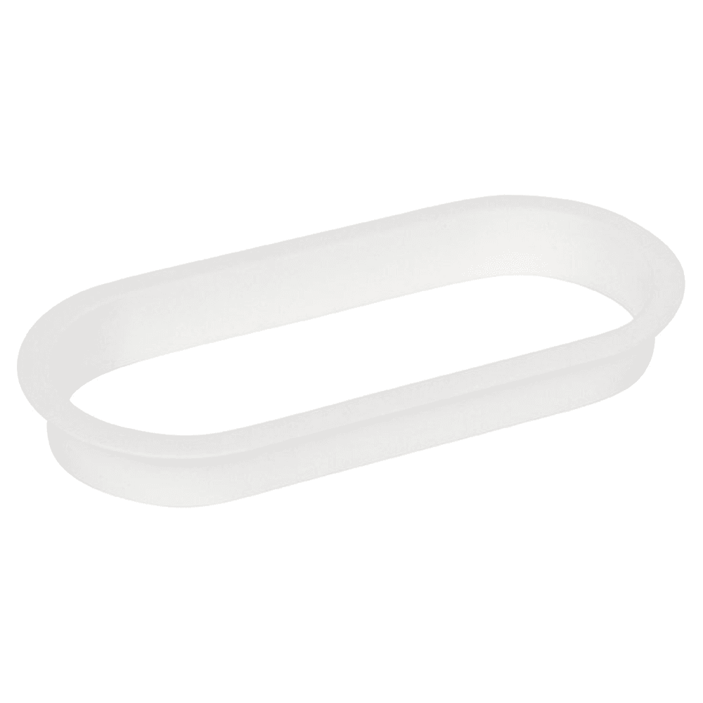 6-1/2" Large Oval Desk Grommet Liner, White