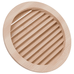 6-9/16" Round Air Vent Grille for 5-15/16" Hole, Maple