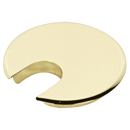 2" Desk Grommet Cap for 1-3/4" Hole, Polished Brass