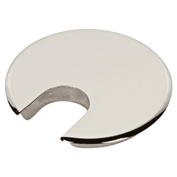 2" Desk Grommet Cap for 1-3/4" Hole, Polished Chrome