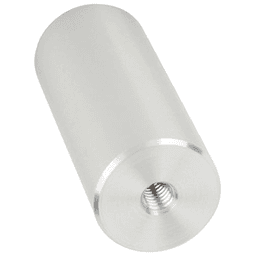 1-1/4" x 3" Aluminum Stand-Off Barrel, Satin Aluminum Finish