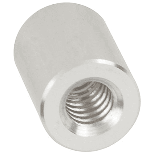 3/8" x 1/2" Aluminum Stand-Off Barrel, Satin Aluminum Finish