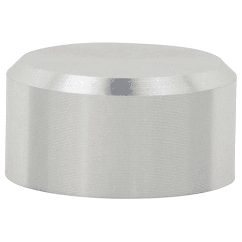 5/8" Aluminum Stand-Off Cap, Satin Aluminum Finish