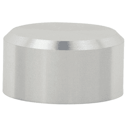 5/8" Aluminum Stand-Off Cap, Satin Aluminum Finish