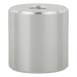 1" x 1" Aluminum Stand-Off Barrel, Satin Aluminum Finish