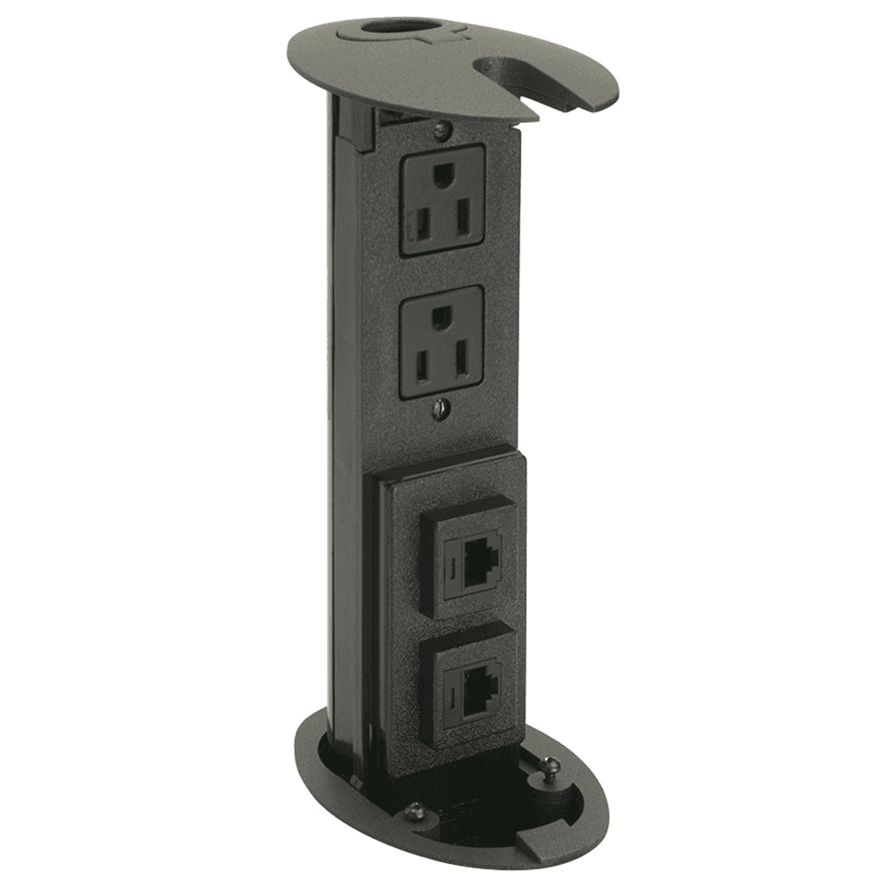 4-7/16" Hidden Power and Communication Grommet, Matte Black