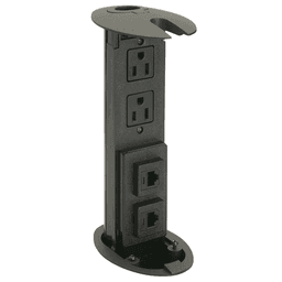 4-7/16" Hidden Power and Communication Grommet, Matte Black