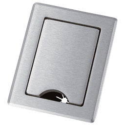 2-31/32" Deep Unit with Shutter Bushing Grommet, Satin Aluminum