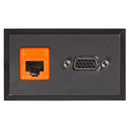 Power Grommet for VGA 15 Pin Female to Female, Black