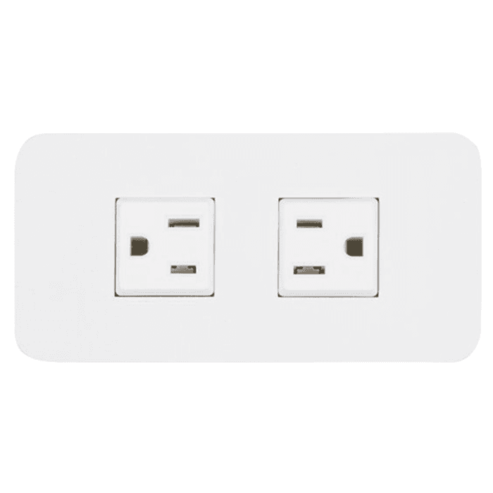 5" Flush Power Grommet, White
