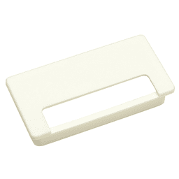 4" Rectangular Desk Grommet Set, White