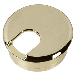 2" Grommet Set for 1-3/4" Hole, Polished Brass