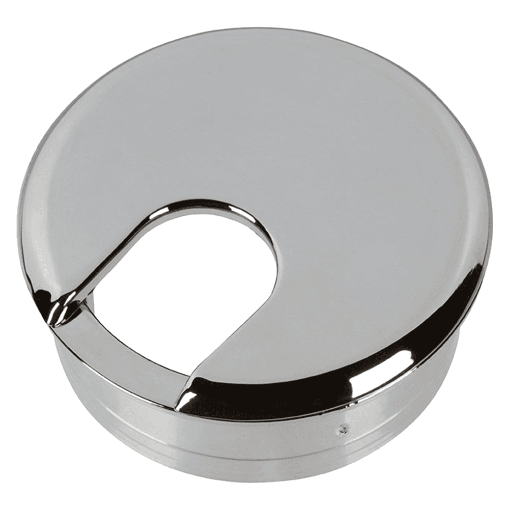 2" Grommet Set for 1-3/4" Hole, Polished Chrome