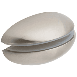 5" Contoured Shelf Bracket, Satin Nickel Finish