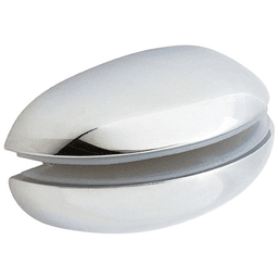 5" Contoured Shelf Bracket, Metallic Silver Finish