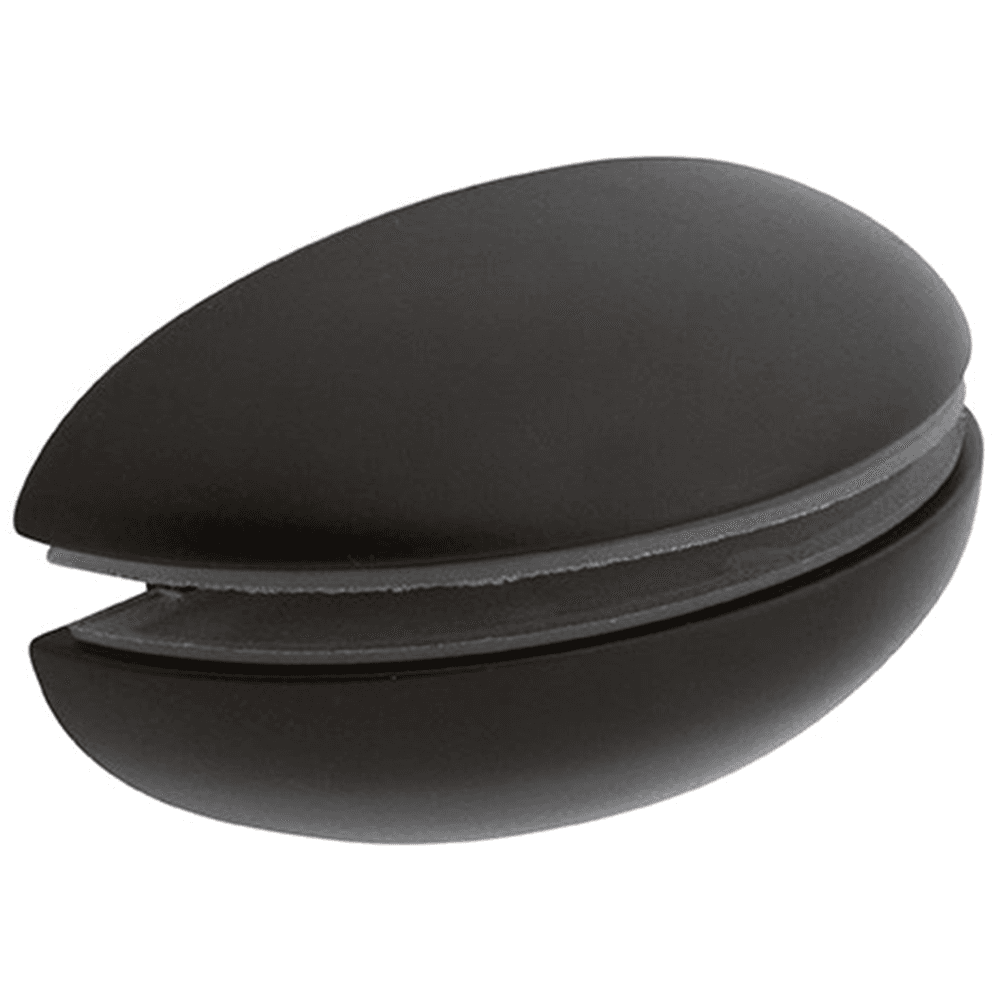 5" Contoured Shelf Bracket, Matte Black Finish