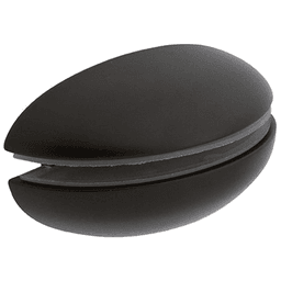 5" Contoured Shelf Bracket, Matte Black Finish
