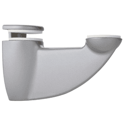 8" Shelf Bracket, Metallic Silver Finish