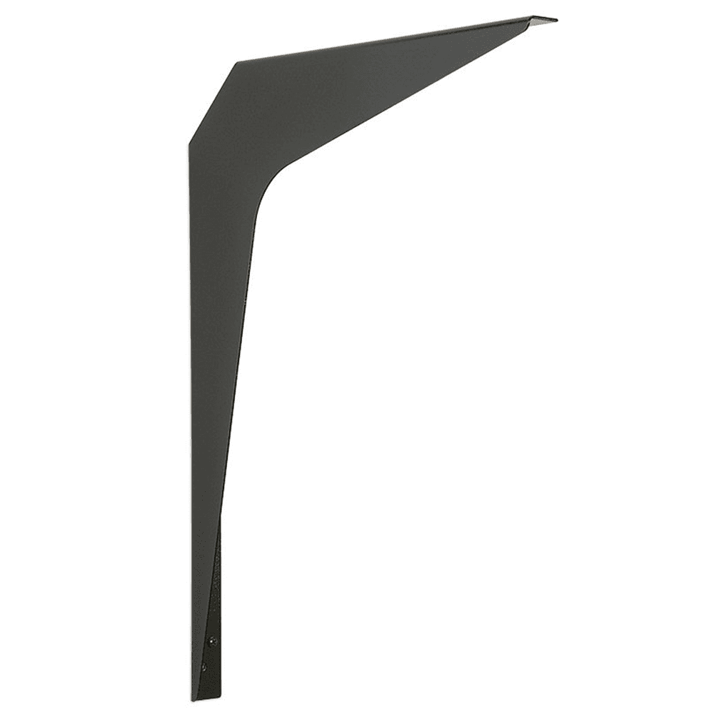 26" x 18-1/4" Basic Work Surface Shelf Bracket, Matte Black Finish