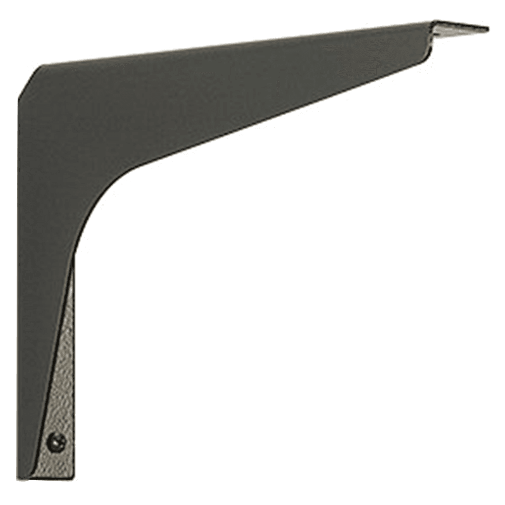 14" x 8-1/4" Basic Work Surface Shelf Bracket, Matte Black Finish