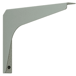 14" x 8-1/4" Basic Work Surface Shelf Bracket, Gray Finish