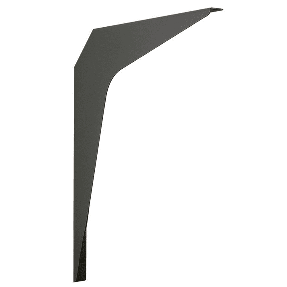 23" x 15" Basic Work Surface Shelf Bracket, Matte Black Finish