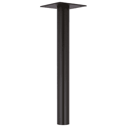 3" Diameter x 28-1/2" High Table Leg, Matte Black