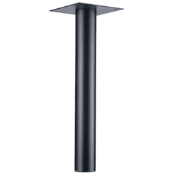 4" Diameter x 28-1/2" High Table Leg, Matte Black