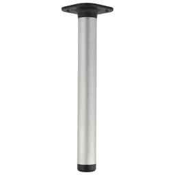 3-1/8" Diameter x 27" High Table Leg, Satin Chrome