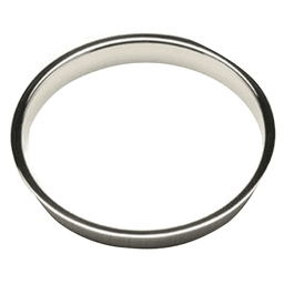 8-5/8" Trash Grommet for 8" Round Hole, Polished Stainless Steel