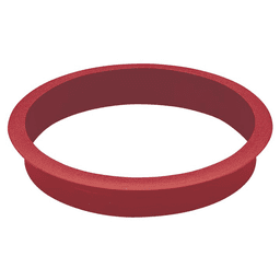 6-3/4" Trash Management Grommet for 6" Hole, Hazmat Red