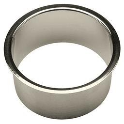 6-3/4" x 3" Trash Grommet for 6" Hole, Polished Stainless Steel, 3" Liner Depth