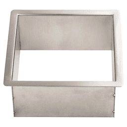 7" Trash Grommet for 6" Hole, Satin Stainless Steel