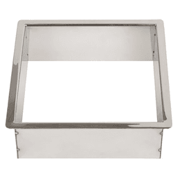 9" Trash Grommet Liner for 8" Hole, Satin Stainless Steel, 3" Liner Depth