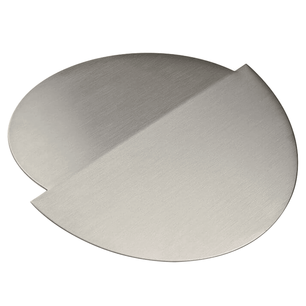 6-3/4" Trash Grommet Lid for 6" Hole, Satin Stainless Steel