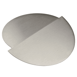 6-3/4" Trash Grommet Lid for 6" Hole, Satin Stainless Steel